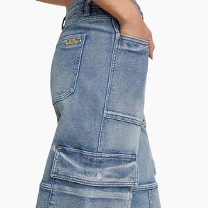 MICHAEL Michael Kors Cotton-Blend Wide-Leg Cargo Jeans